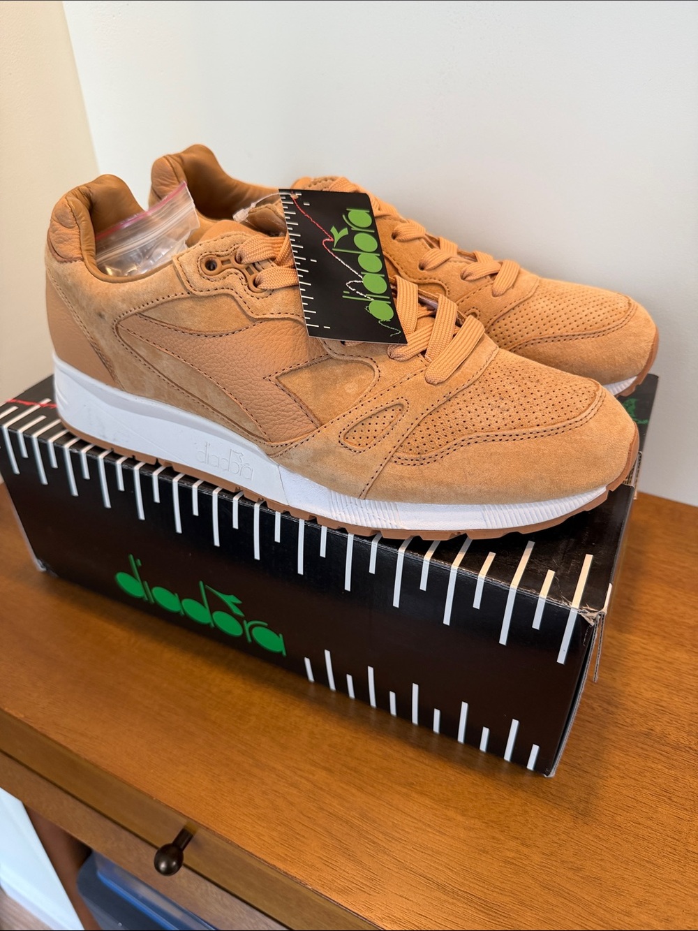 Diadora S8000 MJC “All Gone” Tan Suede Low-Top Sneakers